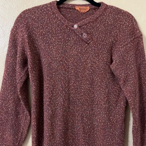 Vintage Missoni Knit Dress Multicolor Geometric Sweater Made In Italy 70’s - Picture 4 of 7